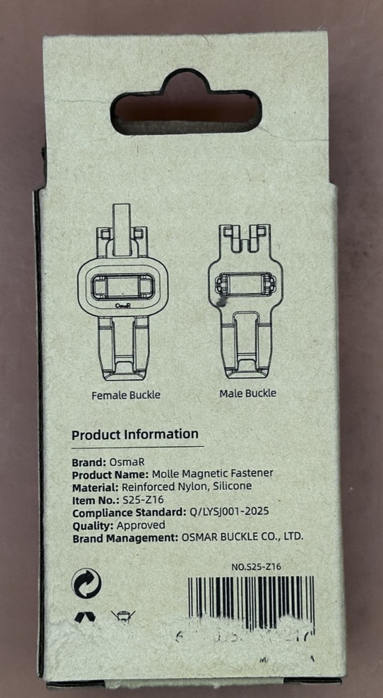 OSMAR SINGLE MOLLE MAGNETIC FASTENER