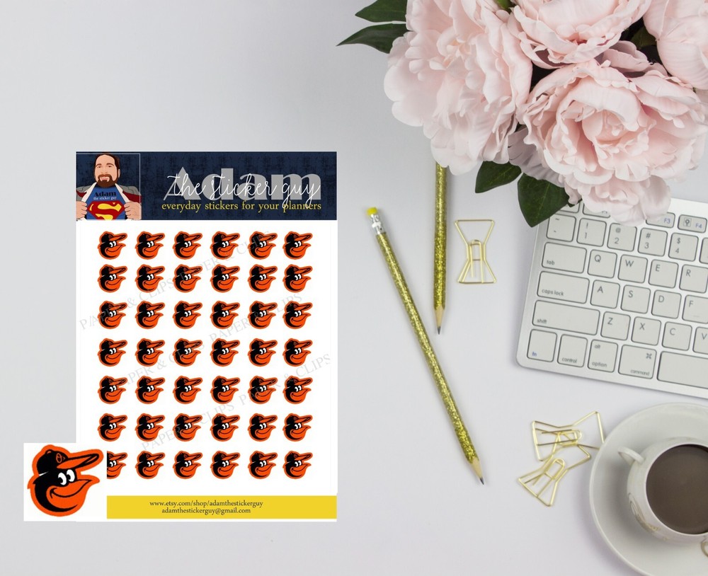 Baltimore Orioles Planner Stickers