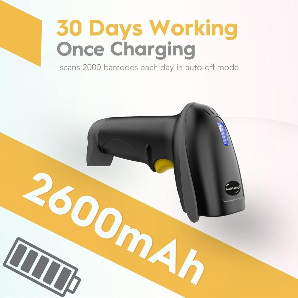 Handheld USB Barcode Scanner Wireless Automatic 1D Bar Code Reader Supermarket