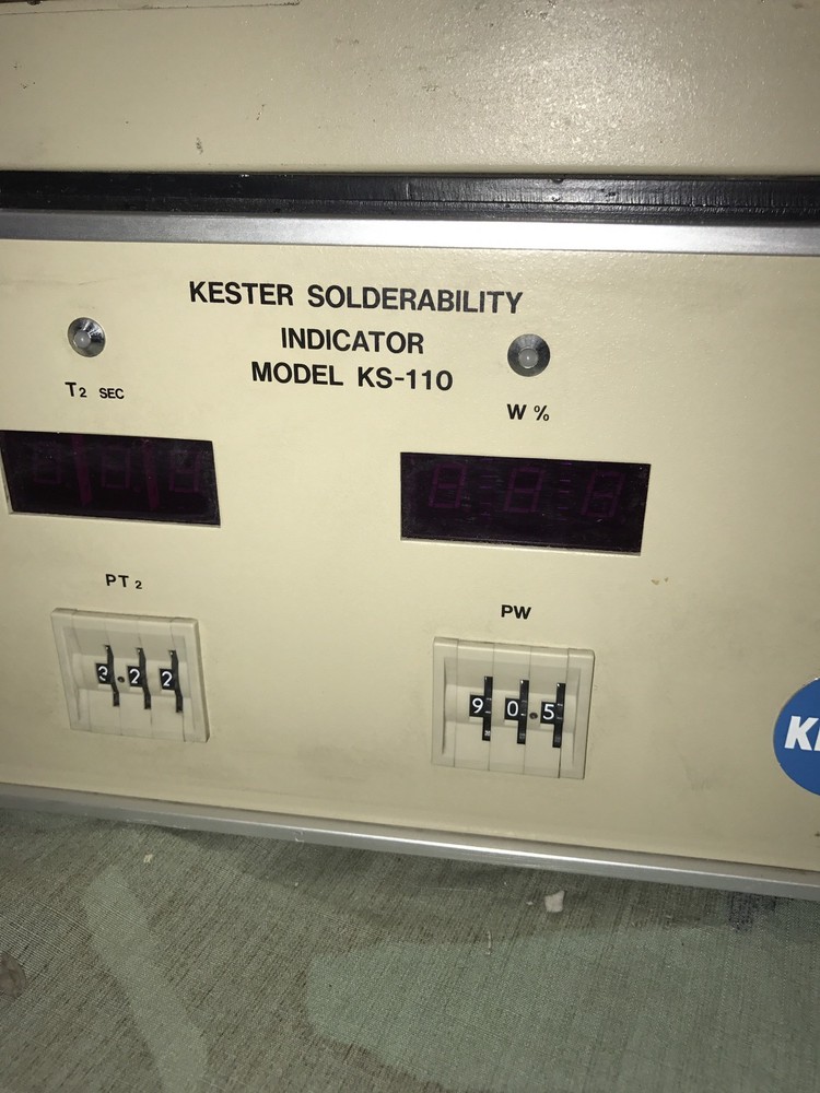 Kester Soderability Tester Ks-100, Indicator Ks-110 & Ks-120