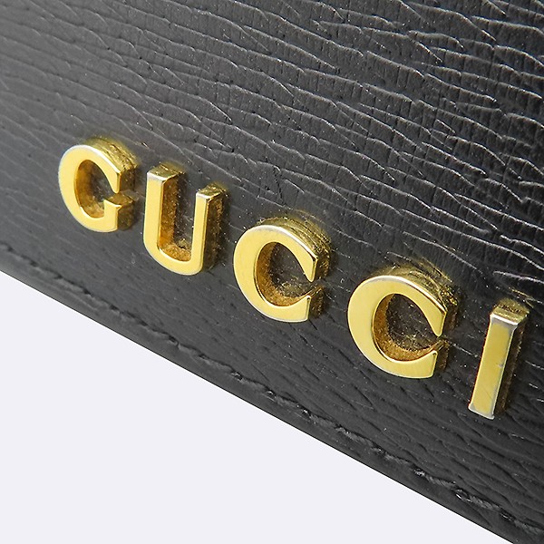 Gucci Black Script Card Case Unisex