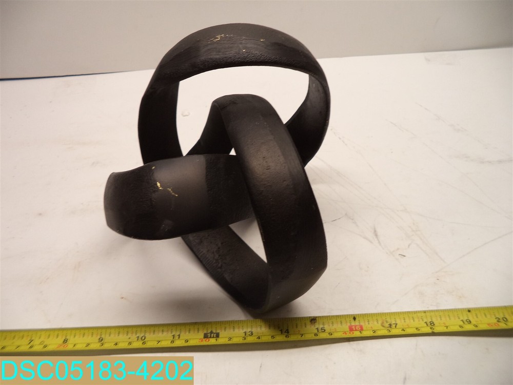 New item with Scratches / Marks SOLID BRASS INFINITY KNOT SCULPTURE DECOR 9"
