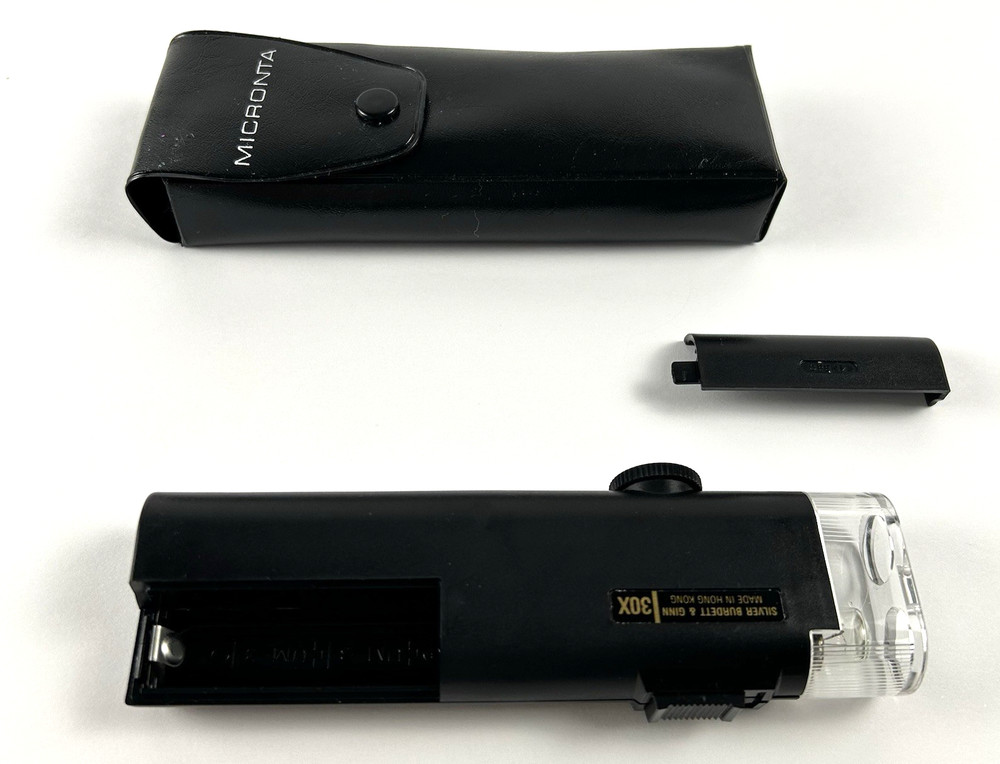 Silver Burdett & Ginn Illuminated Handheld 30X Microscope Working Condition