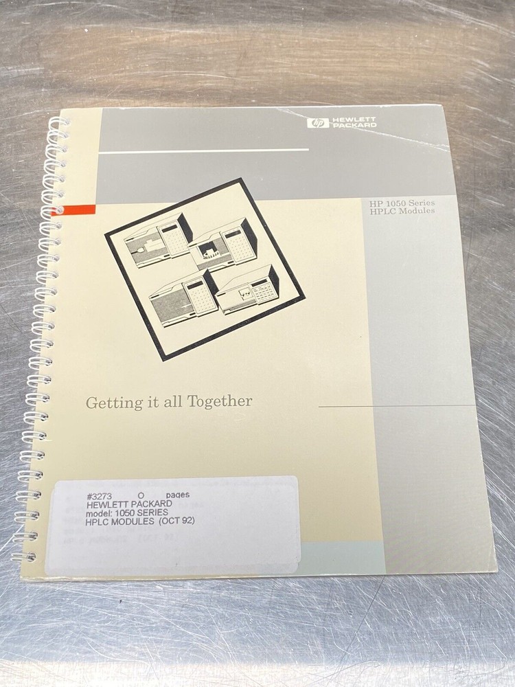 Hewlett Packard HP 1050 Series HPLC Modules OCT 92 - Users Guide / Manual