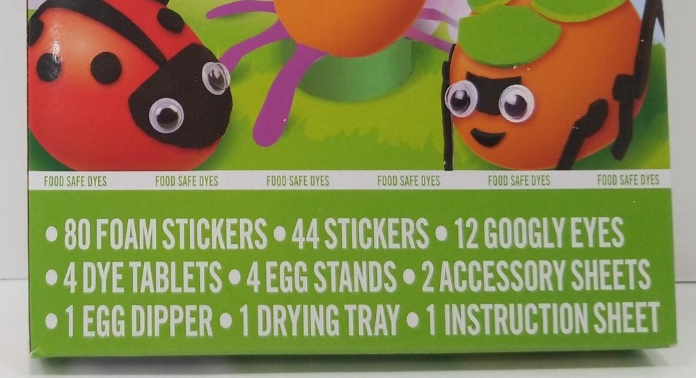 PAAS Cute as a Bug Decorates 12 Eggs Easter Egg Decorating Kit