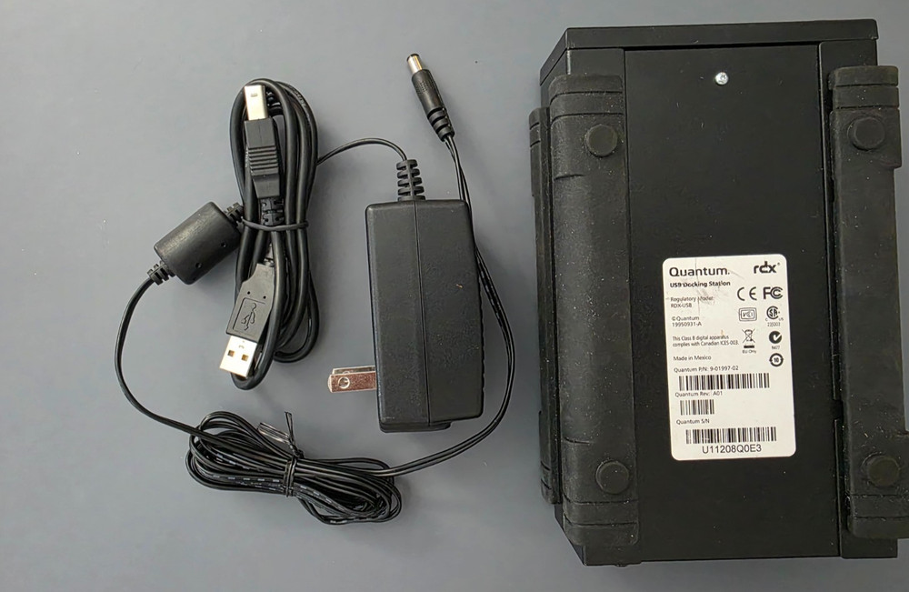 Quantum RDX-USB External Removable Disk Docking Station w/ Power Adapter, USB
