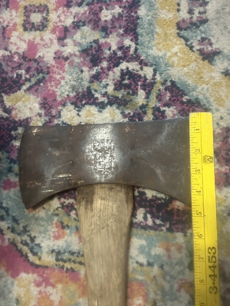 True Temper Perfect Kelly Works Phantom Bevel Double Bit Axe Head with handle