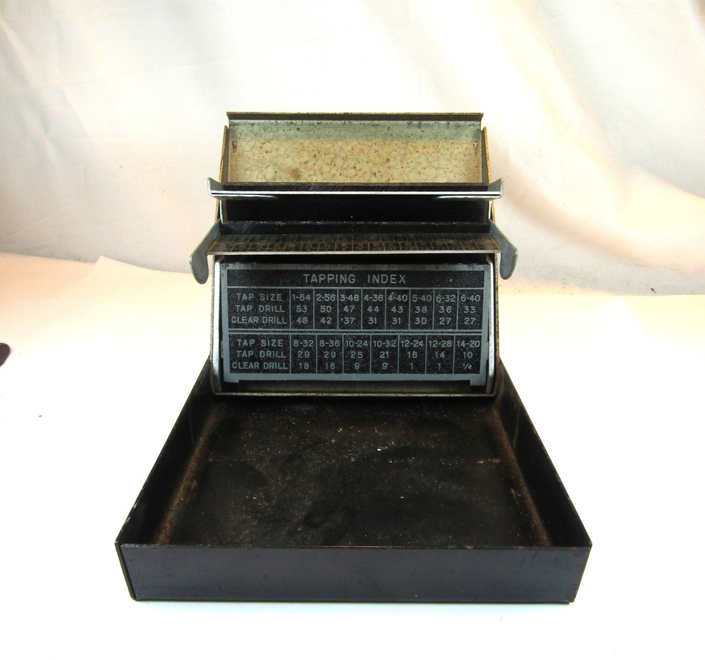 Vintage Craftsman Automatic Self Positioning Drill Case Index - No drill bits