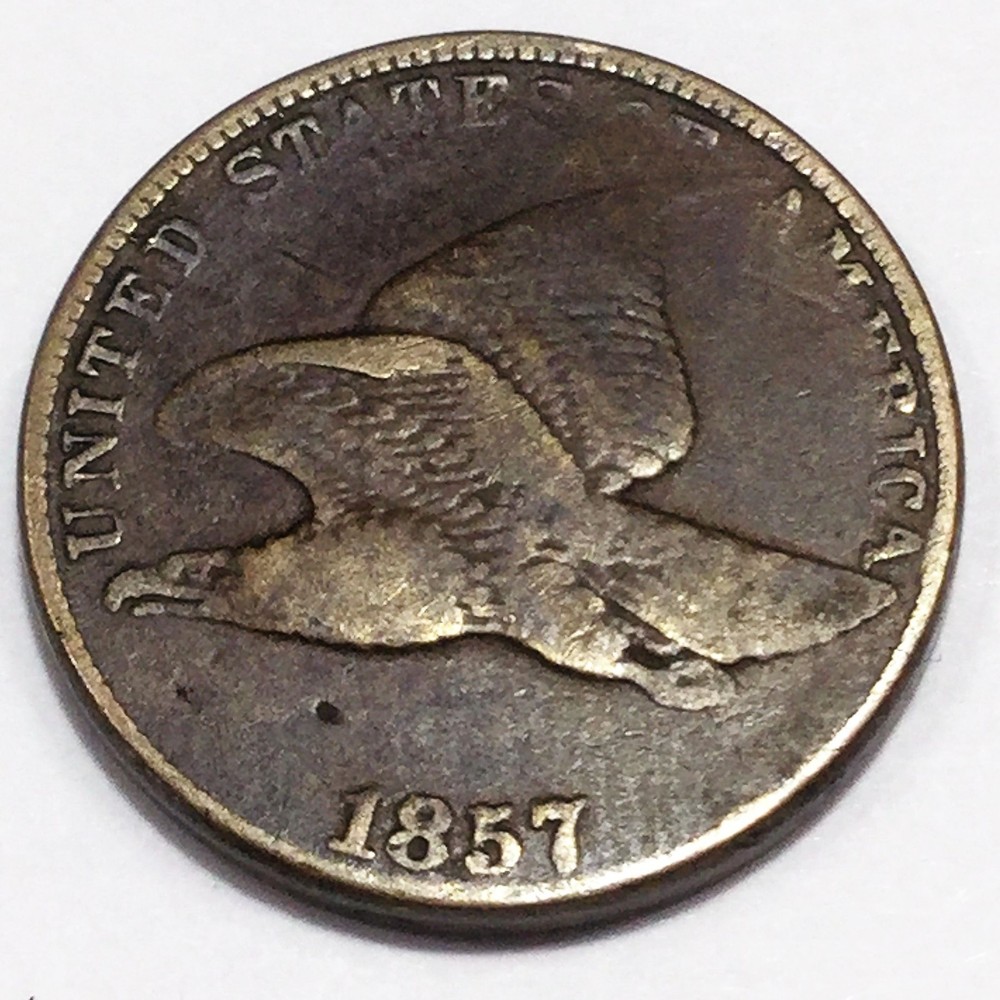 1857 Flying Eagle Cent Beautiful Coin