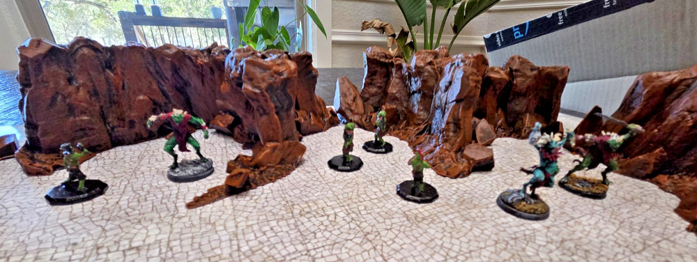 Huge Caverns Scatter Set FULLY PAINTED D&D Pathfinder Warhammer 40K