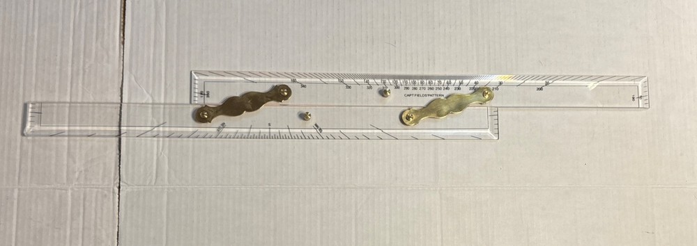 Marine Navigation Parallel Ruler Capt Fields' Pattern 21" Length