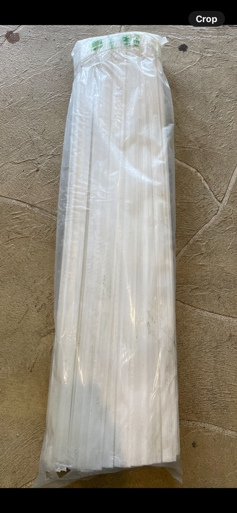 4' high, white, winged privacy slats