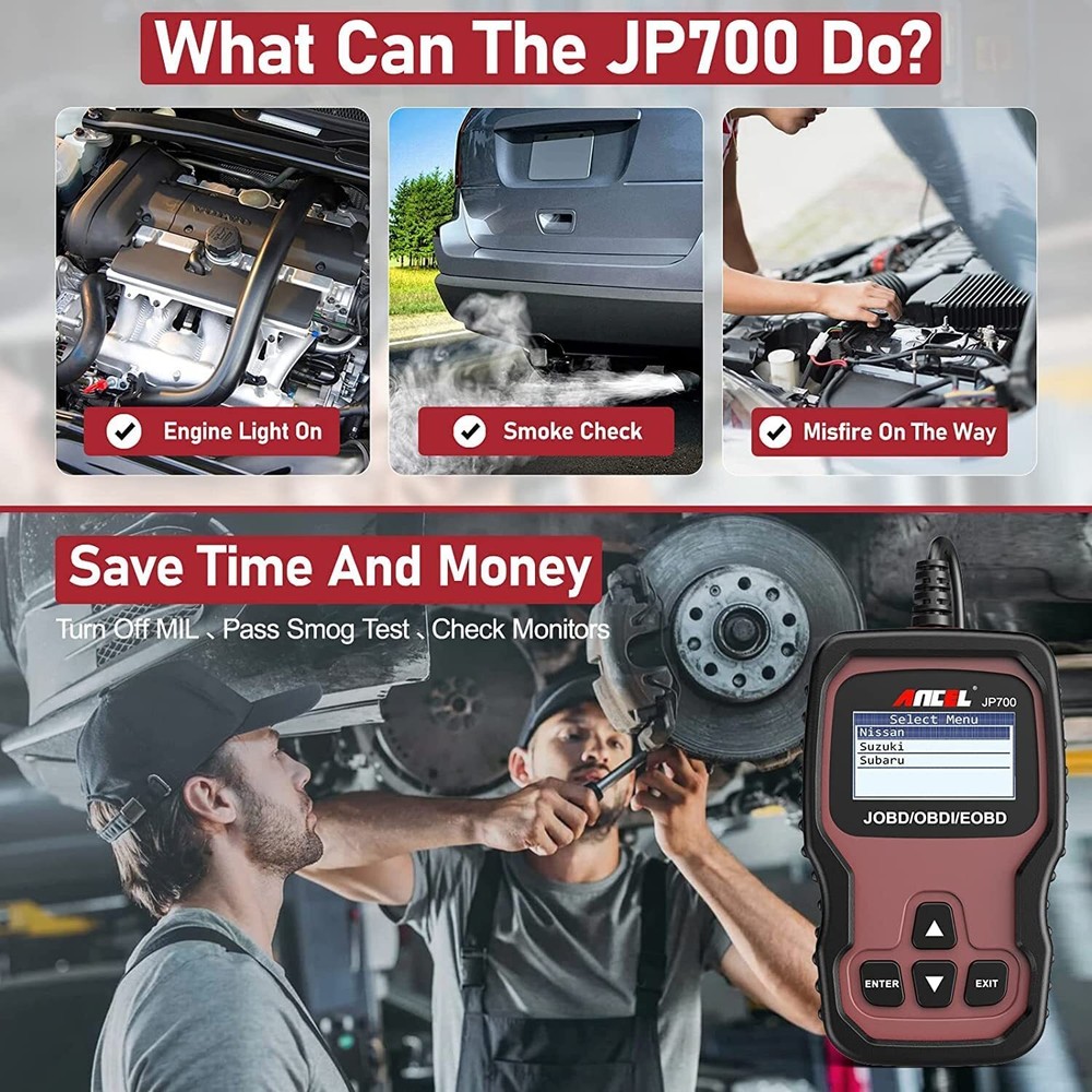 ANCEL JP700 Car JOBD OBD2 Scanner Code Reader Diagnostic Scan Tool Check Engine