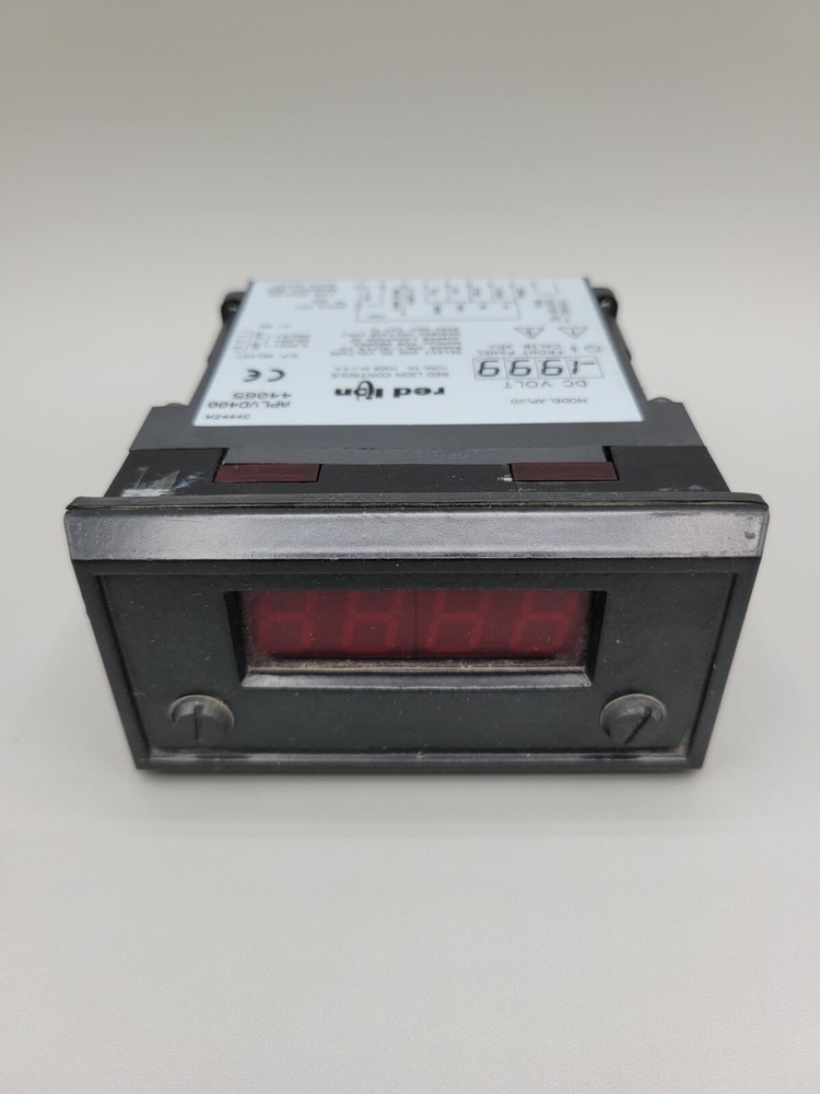 Red Lion Controls APLVD400 Digital DC Voltmeter LED Panel Mount Meter