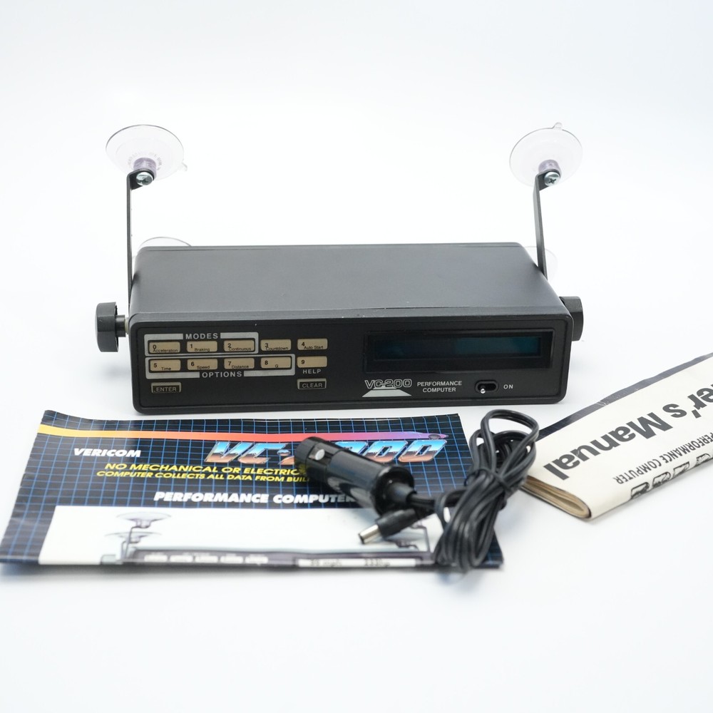 VERICOM VC-2000 PC Braking Performance Computer Accelerometer G Force TESTED