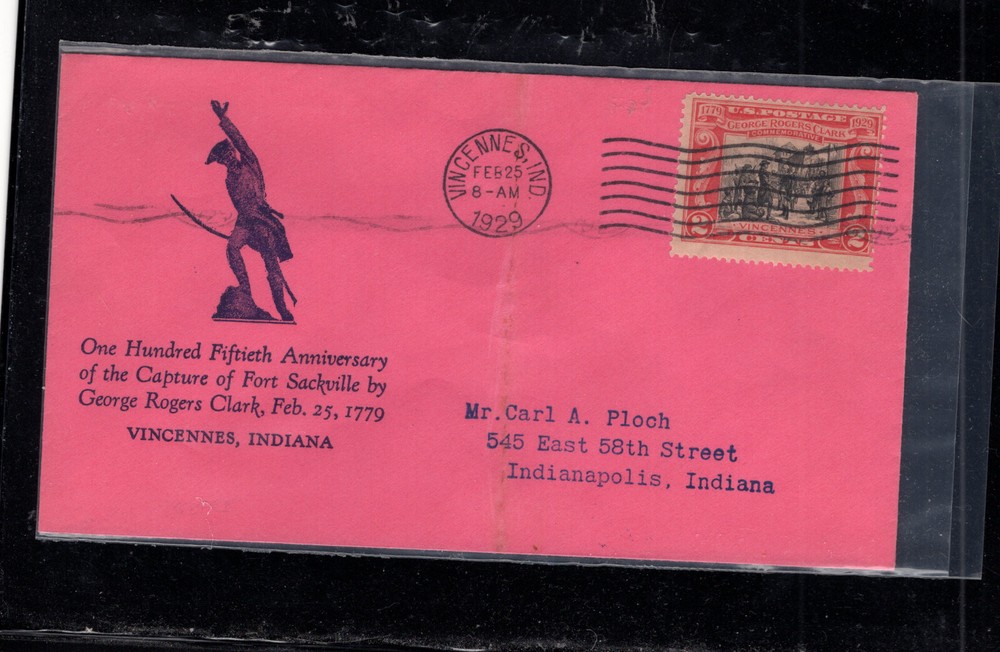 US  651    nice  cachet  first  day  cover  1929