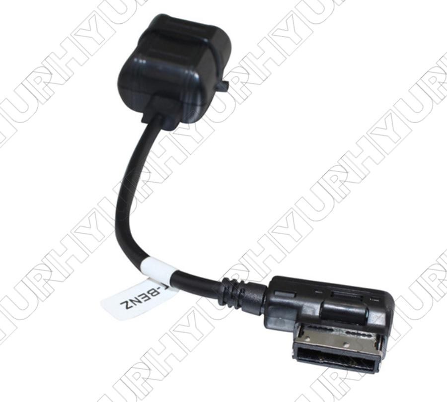 1Pc Car Radio Stereo Aux Cable Adapter MMI Socket Interface Audio Input for Benz