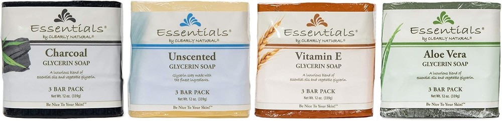 entials Glycerine Bar Soap, e Vera