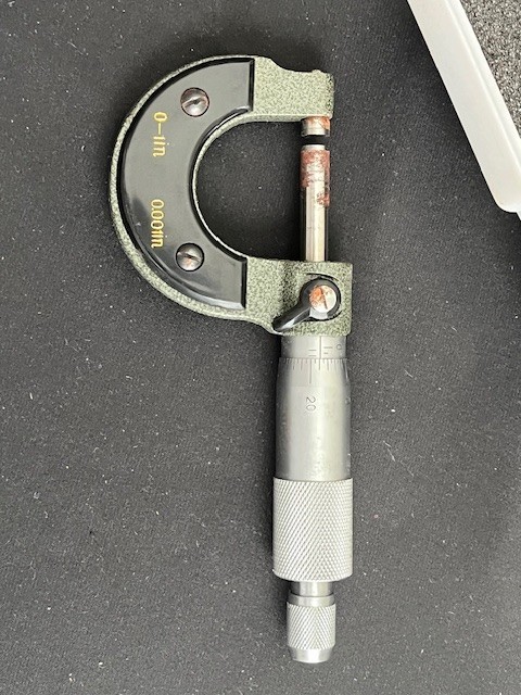 Vintage Micrometer 0-1" With Case