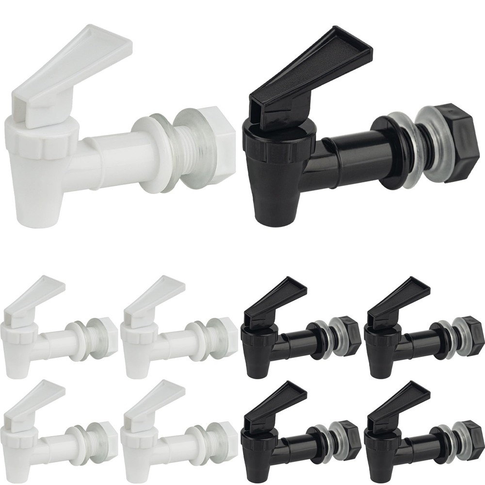 10 Sets Replacement Cooler Faucet, Reusable Plastic Spigot for Beverage Dispense