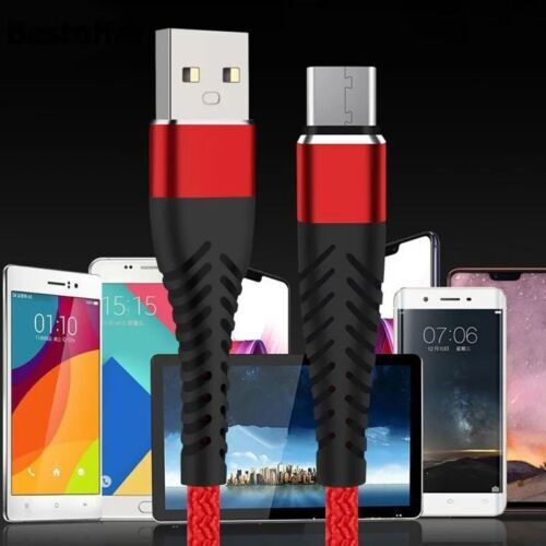 Micro USB Cable Charger Data Sync Braided For Samsung Android HTC LG 3/6/10