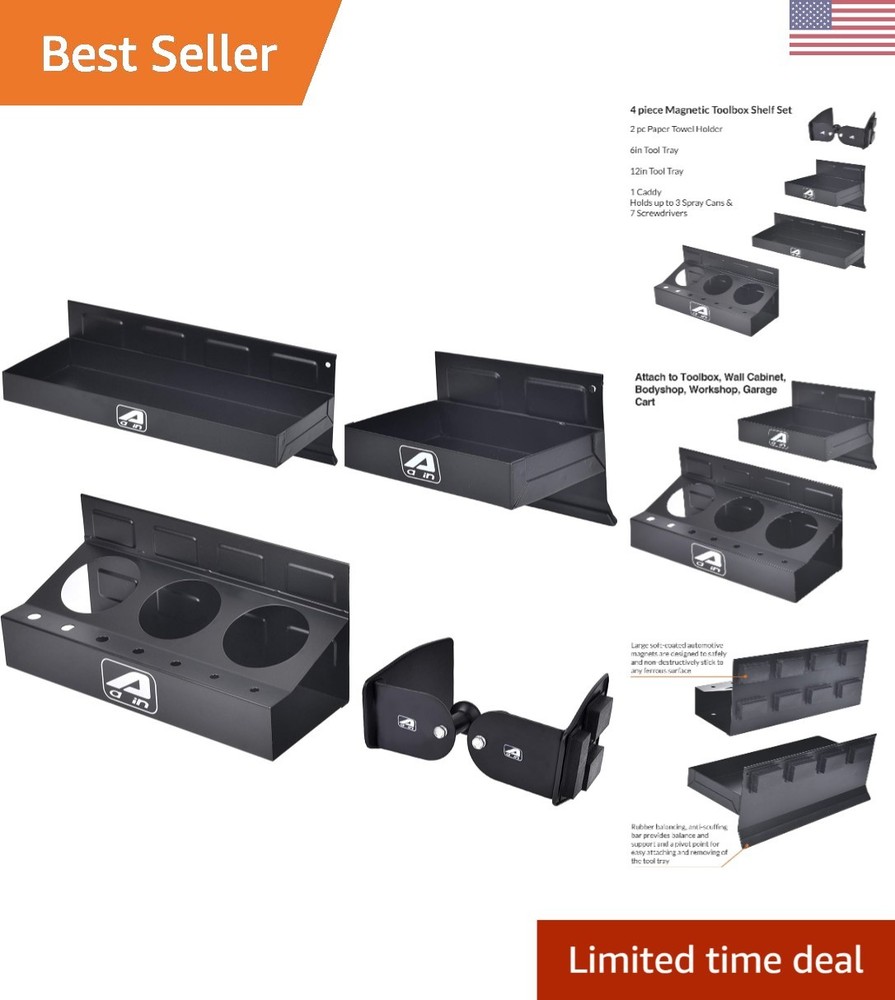 Complete Magnetic Toolbox Accessories Set for Efficient Garage Organization