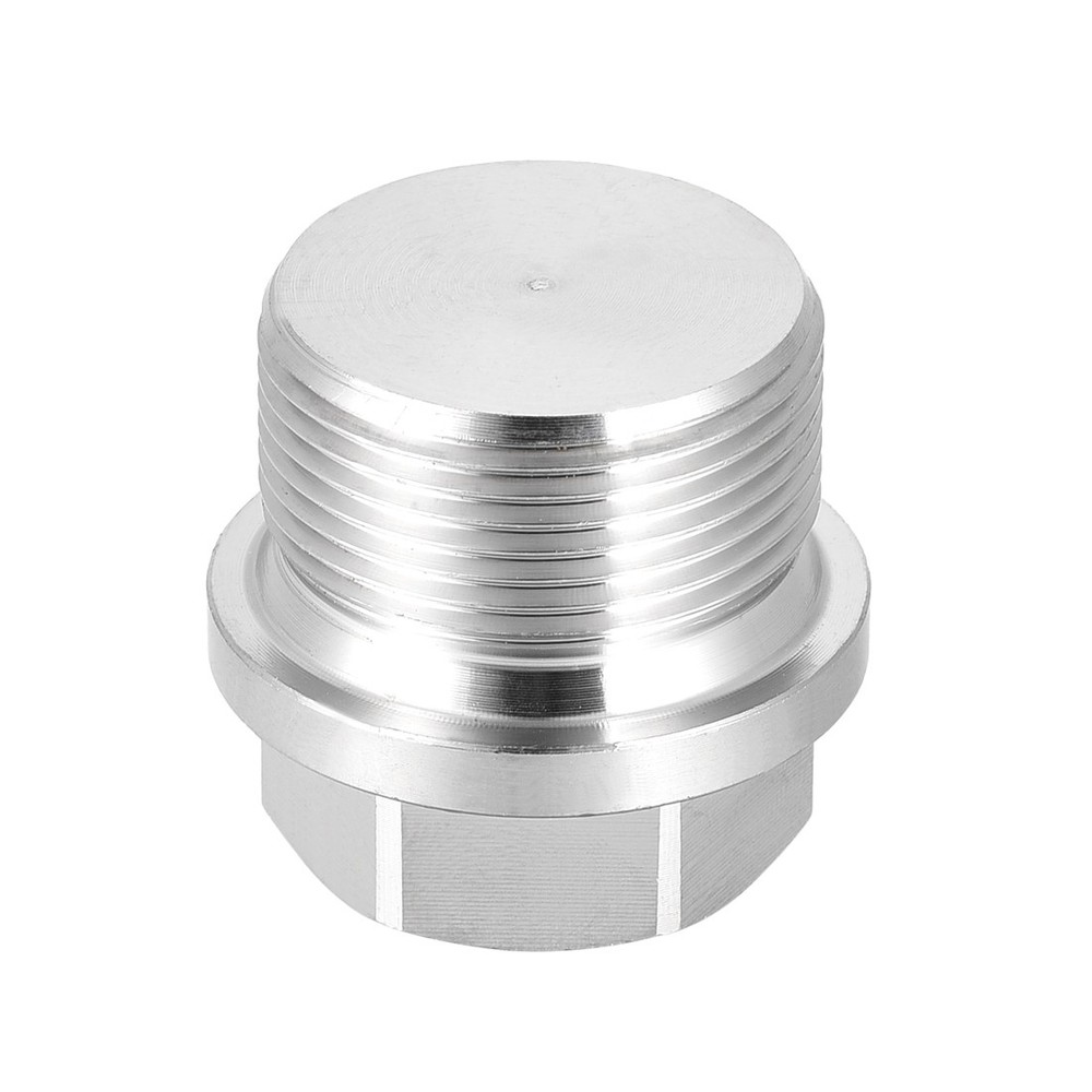 M27 x 1.5 Male Outer Hex Head Plug 304 Stainless Steel Solid Thread Pipe Fitting