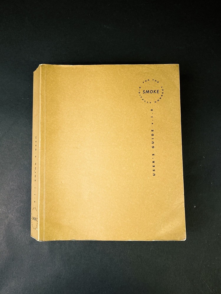 Discreet Logic Smoke User’s Guide Manual Video Editing Post Production Software