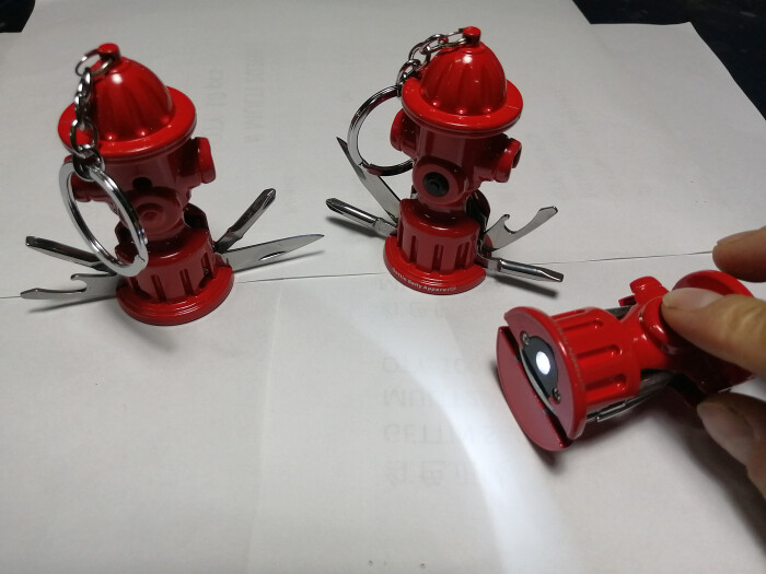 Gettin Salty RED NYC Fire Hydrant Multi Tool - Firefighter Gift - Tool