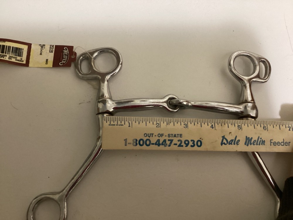5” Weaver Single Joint Tom Thumb Snaffle, NOSWT