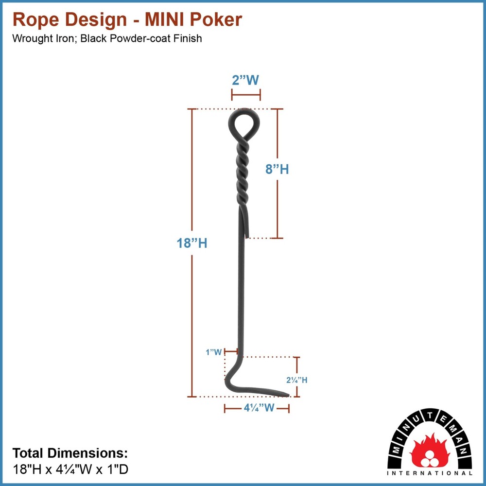 Rope Design Mini Poker, Black