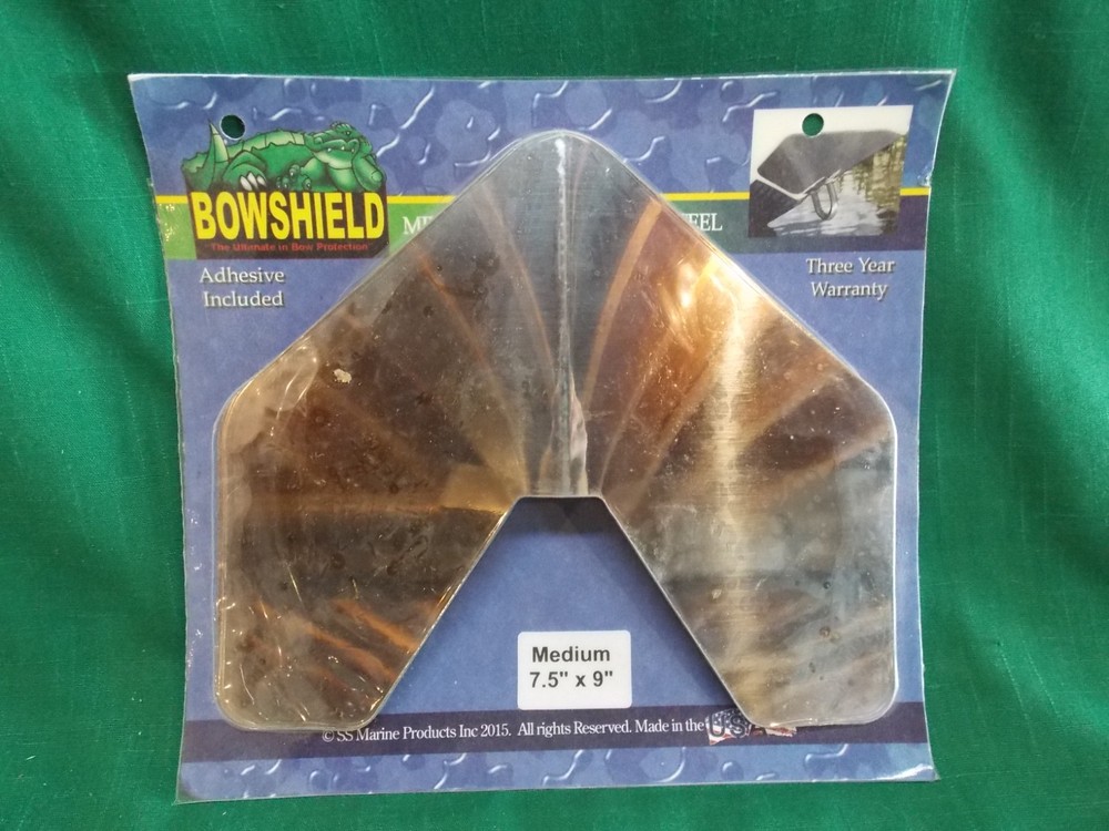 BOWSHIELD SS Marine Products boat bow guard protector. Stainless Steel. MEDIUM