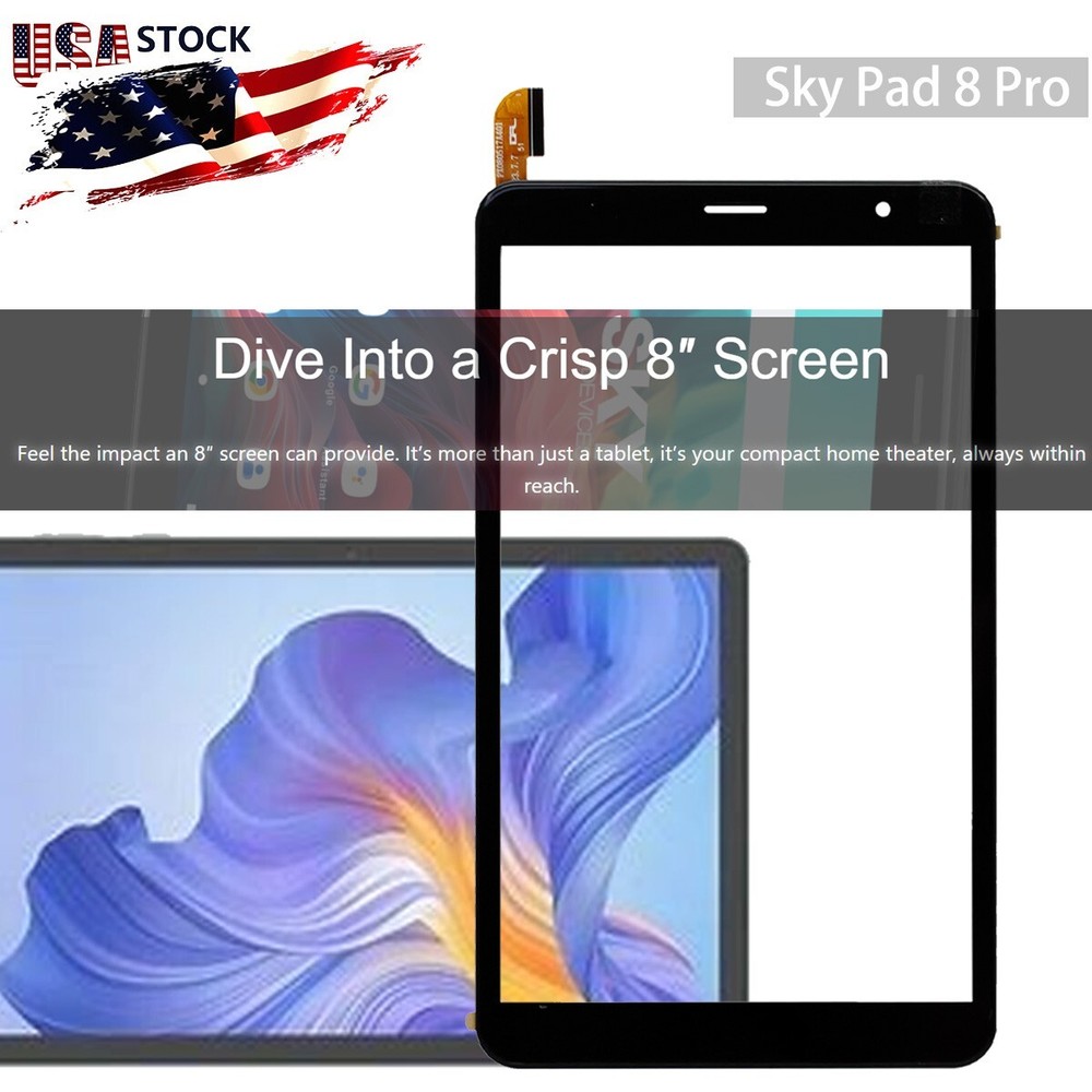 8" Touch Screen Panel Digitizer Glass Replacement For Sky Devices SKY PAD 8 Pro