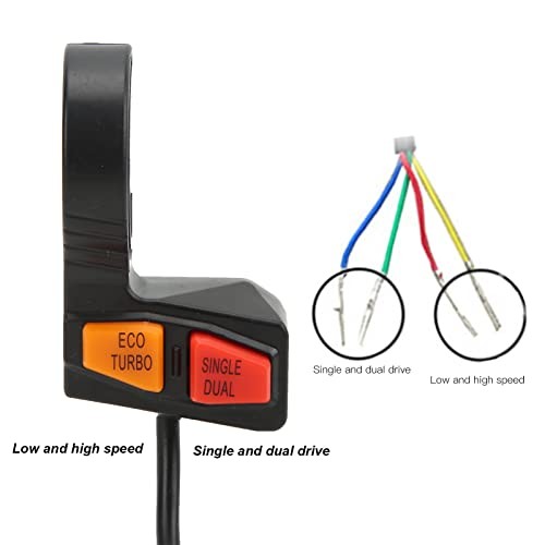 Electric Scooter Drive Switch,Handlebar Control Switch Low High Speed Single