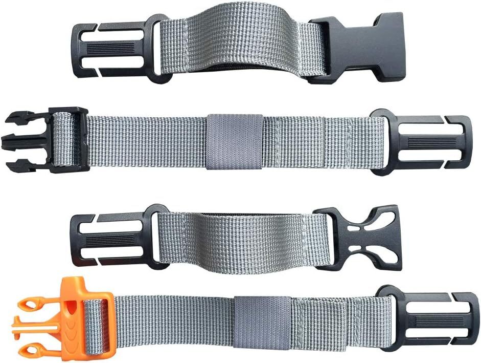 HDHYK 2 Packs Backpack Chest Strap- Nylon Universal backpack strap, Gray