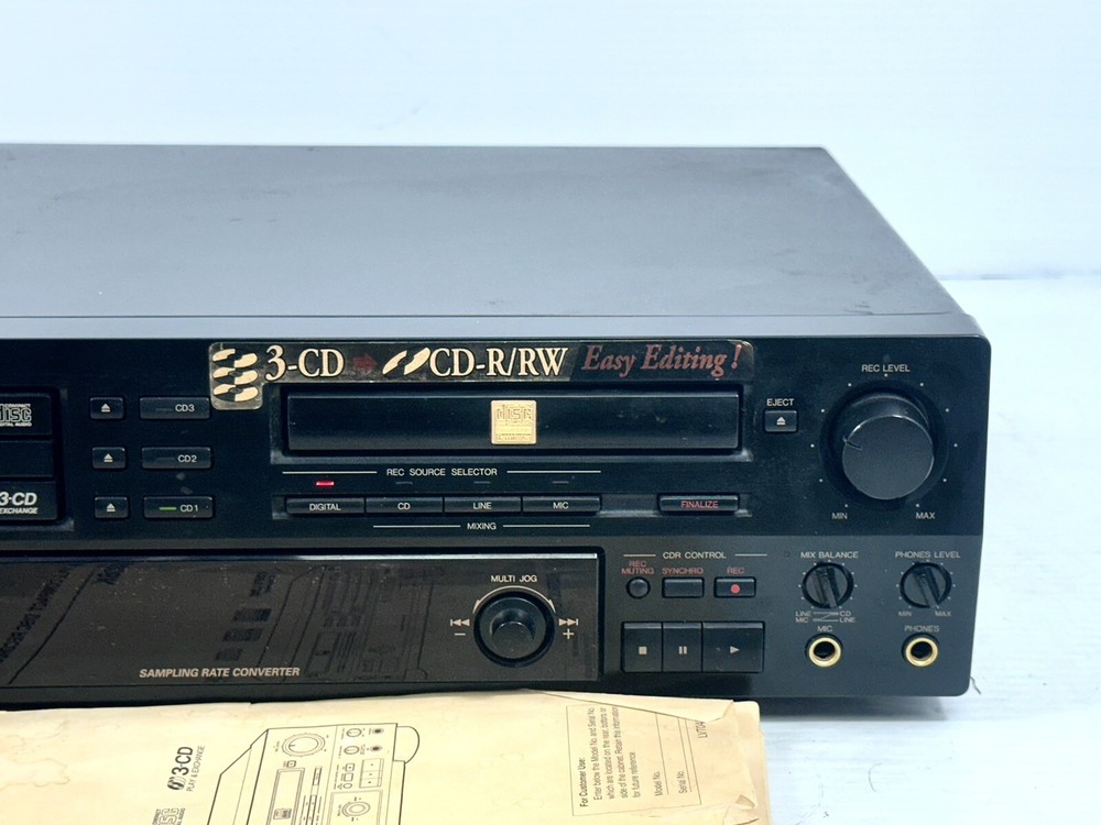 JVC XL-R5000 Digital Multi CD Compact Player & Recorder, Left Side Working Only