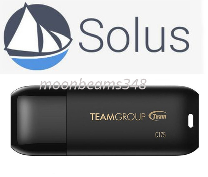 Solus 4.7 Budgie 64 Bit 32 Gb 3.2 Usb Drive Fast Linux Live Bootable Install