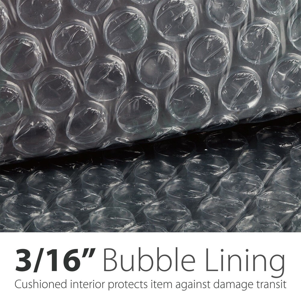 Fosmon [15 PACK] 12.5 x 16" (12 x 15" Usable size) Soft Shell Poly Bubble Mailer