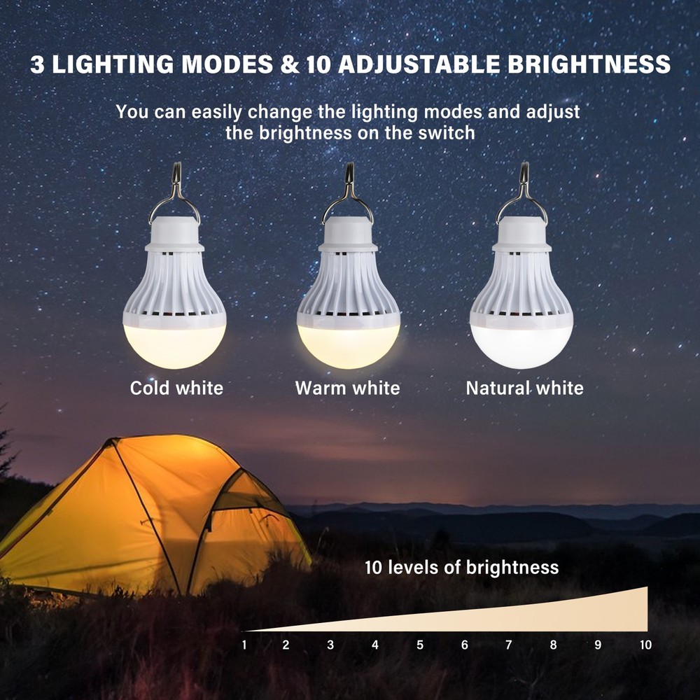 Outdoors USB Warm/White/Warm White Adjustable Brightness K4R2