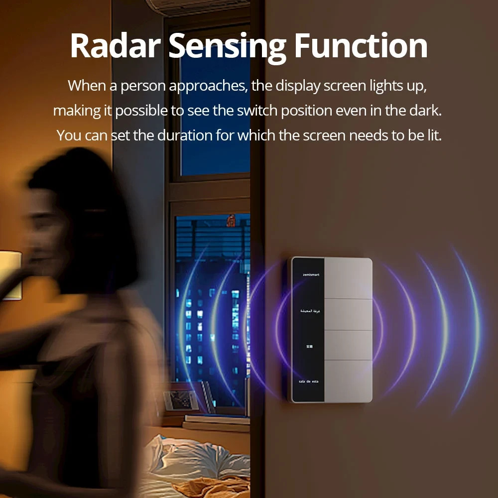 ZigBee Custom Display Name Smart Push Light Switch/AU SAA RCM/Apple Alexa Google