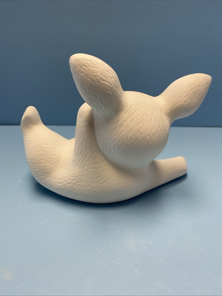 Ceramic Bisque Happy Easter Bunny Ready To Paint For Easter