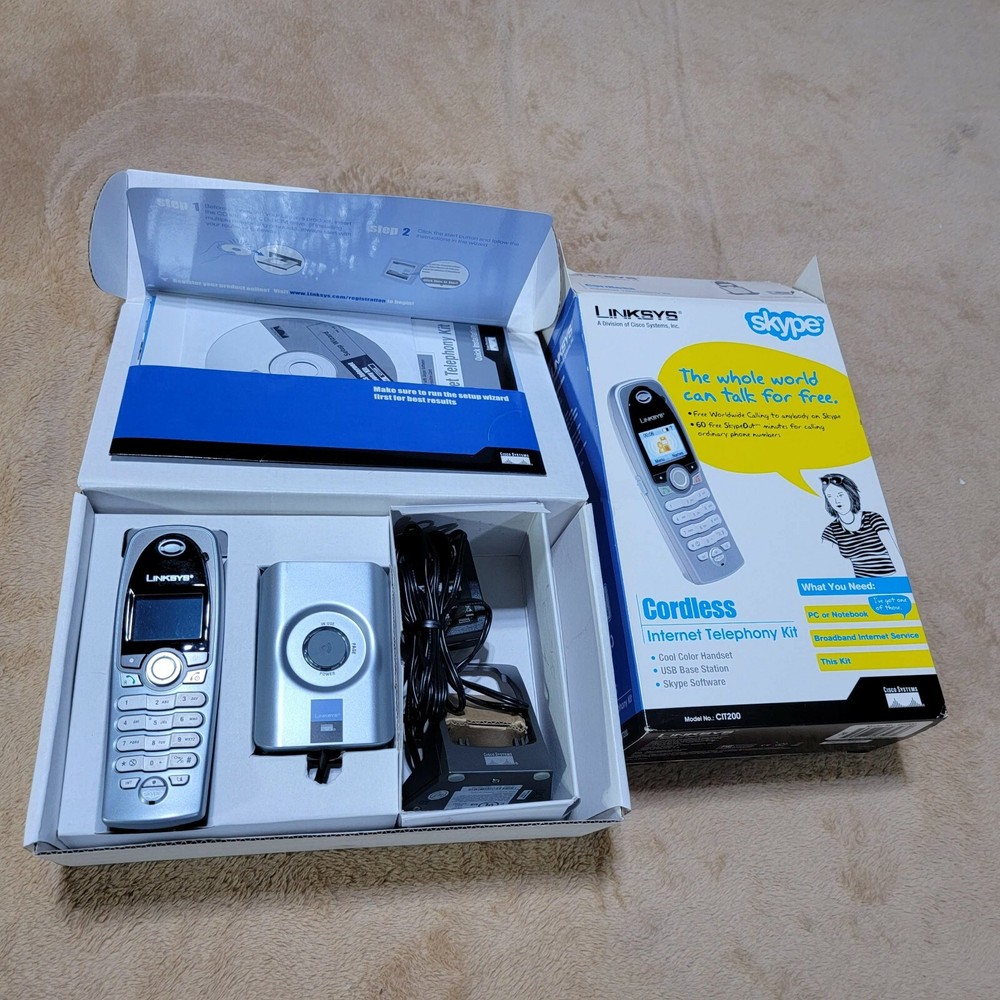 LINKSYS SKYPE CORDLESS INTERNET TELEPHONY KIT