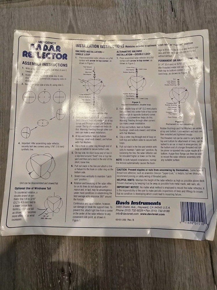Davis Emergency Radar Reflector-Boating #151