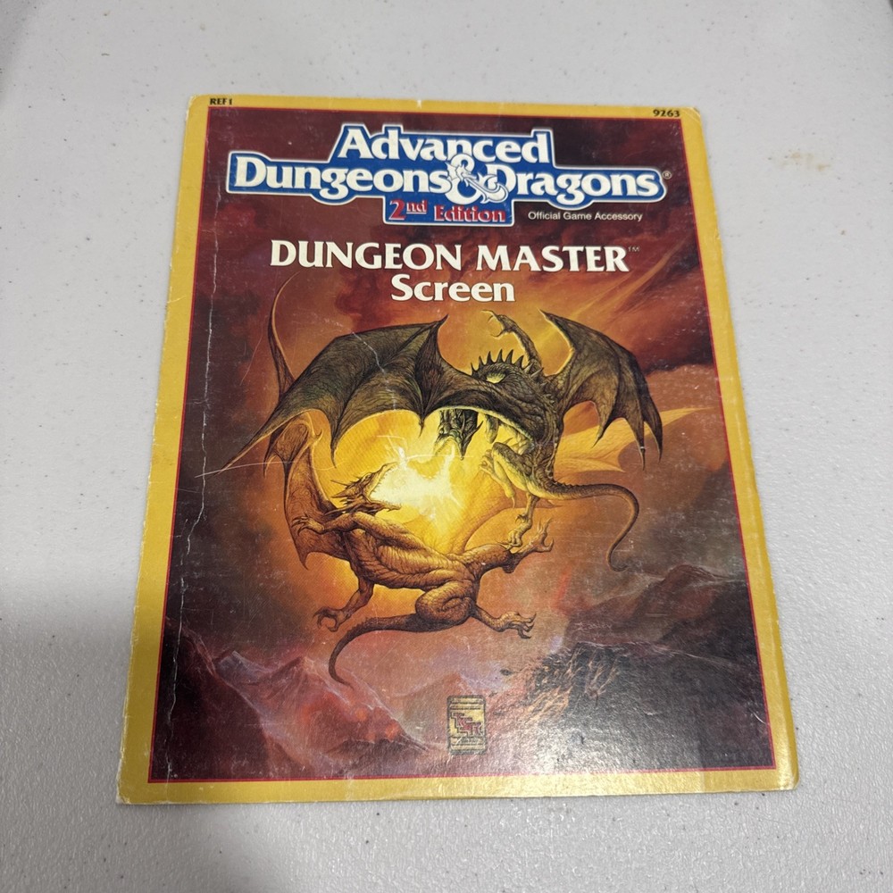 Advanced Dungeons & Dragons: Dungeon Master’s Screen 1989 ☆ Authentic ☆