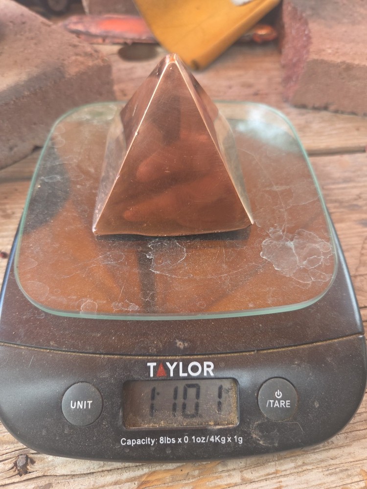 Solid Copper Pyramid