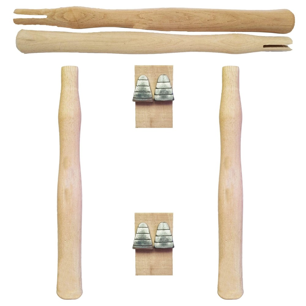 2 pack Wood Sledge hammer handle replacement for 2, 3 and 4 lb Complete Set w...