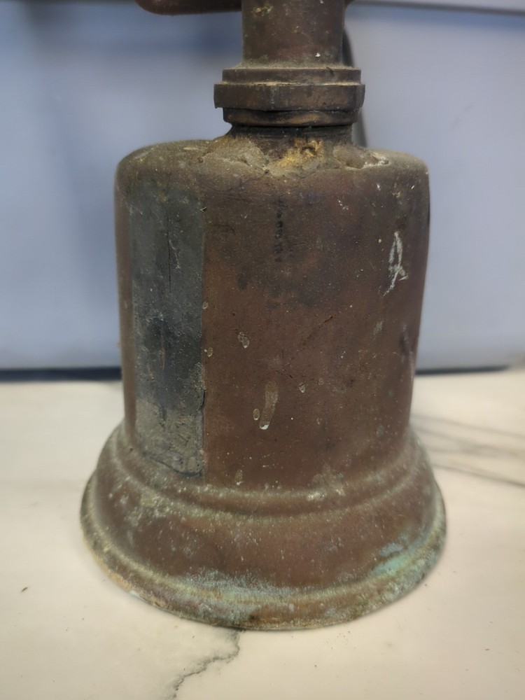 Hand Blow Torch Antique Vintage Brass