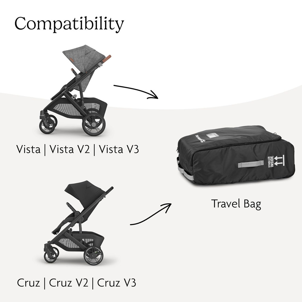 Travel Bag for Vista and Cruz Strollers - Includes Travelsafe Program Coverage,