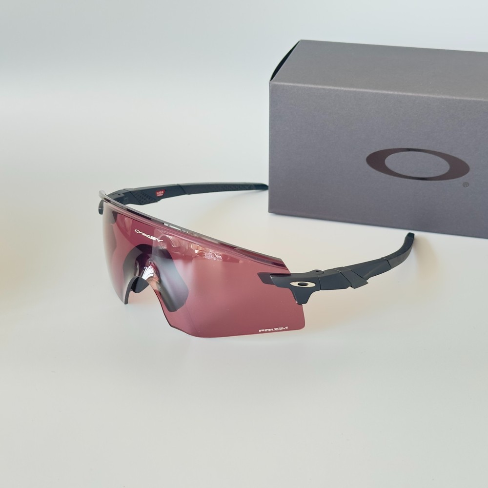 Oakley OO9471 Encoder Shield Sunglasses Matte Black Prizm Dark Golf w/case