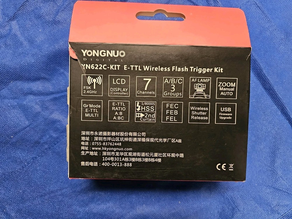 Yongnuo YN-622C KIT Wireless Flash Trigger KIT TX Controller II Transceiver